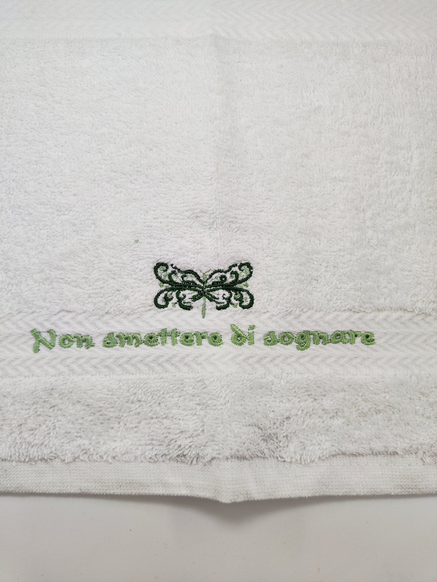 ASCIUGAMANI PERSONALIZZATI FRASE 30x30 cm