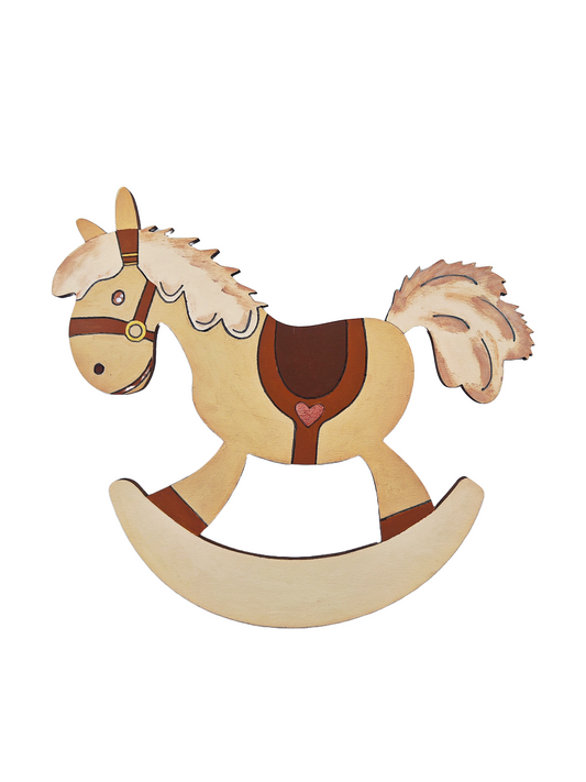 CAVALLINO A DONDOLO IN LEGNO