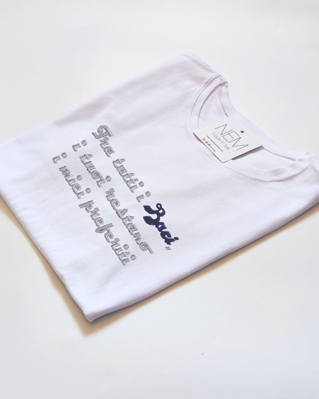 T-SHIRT RICAMO SAN VALENTINO