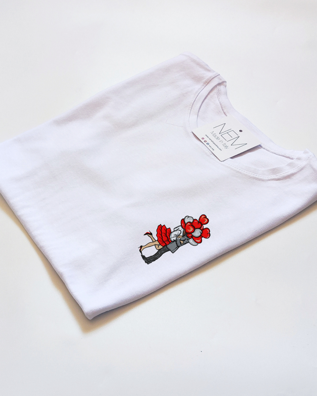 T-SHIRT RICAMO SAN VALENTINO