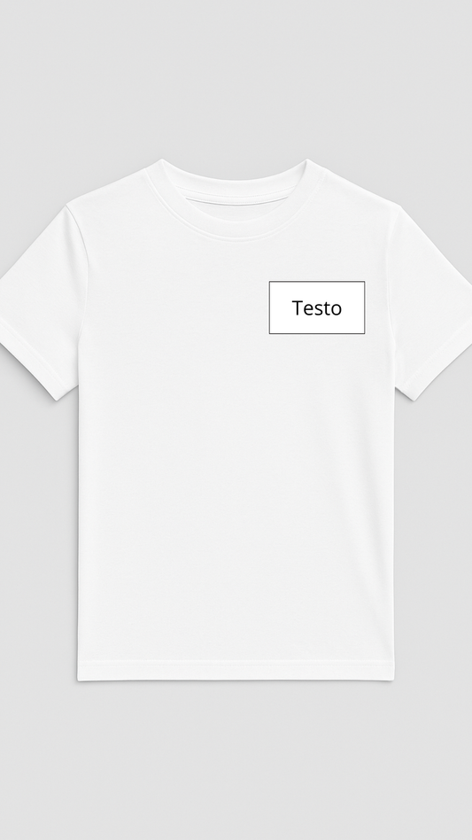 T-SHIRT RICAMO FRASE